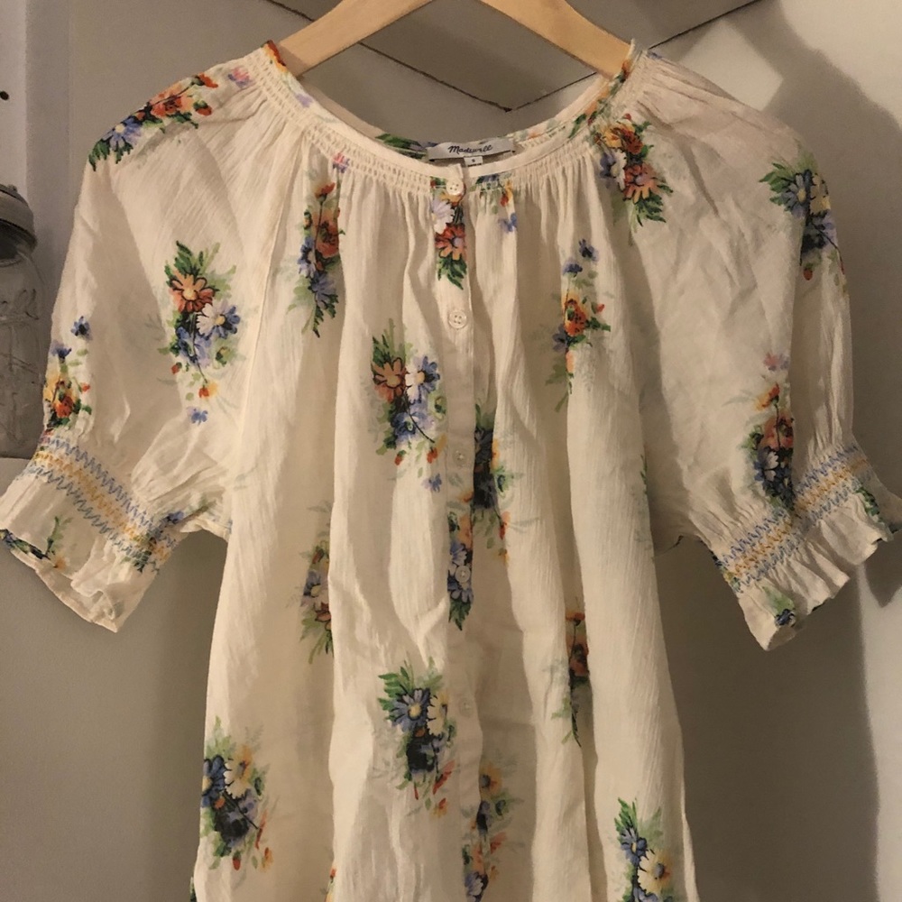 Madewell Floral Blouse